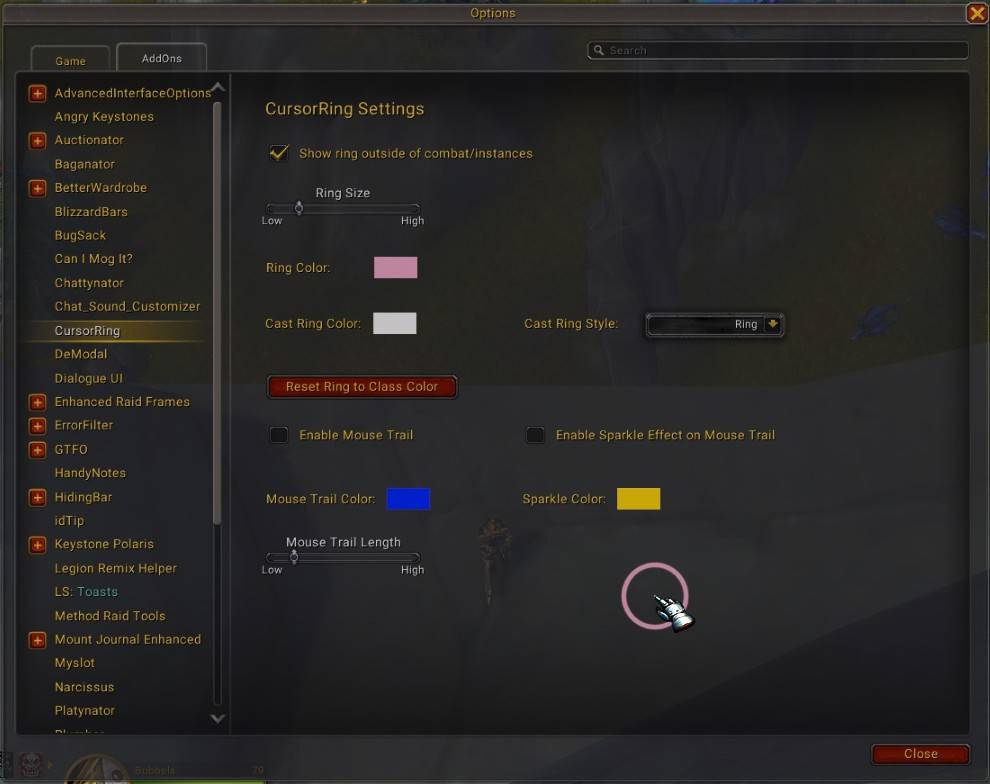 CursorRing - Wago Addons