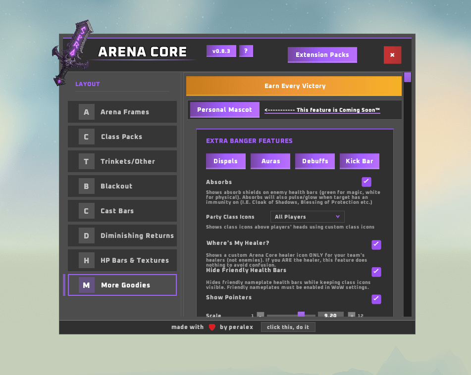 Arena Core - Wago Addons